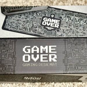 Game Over Gaming Desk Mat - Black